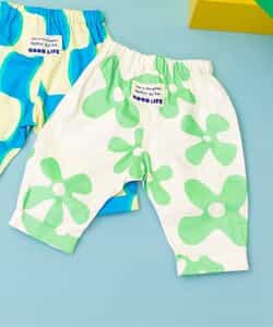 Bpop 総柄ボトム  10分丈