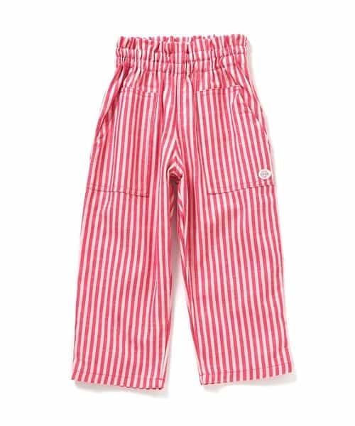 ★SALE★ストライプベイカーワイドパンツ 10分丈