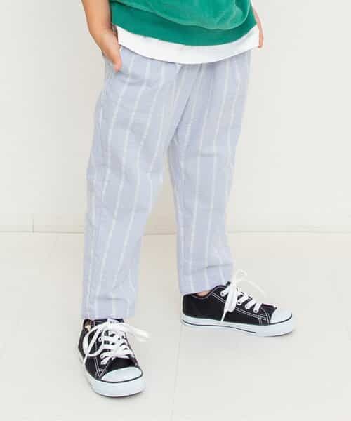 サッカーストライプパンツ  10分丈