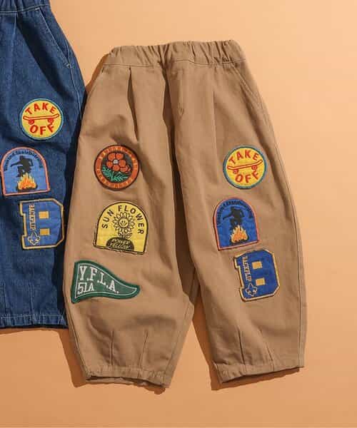 ★SALE★プレミアムワッペンワイドパンツ 9分丈