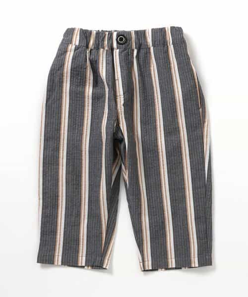 ★SALE★先染めストライプパンツ  8分丈