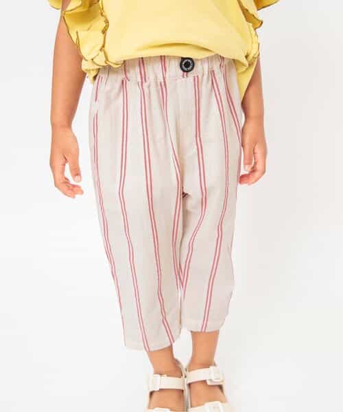 ★SALE★先染めストライプパンツ  8分丈