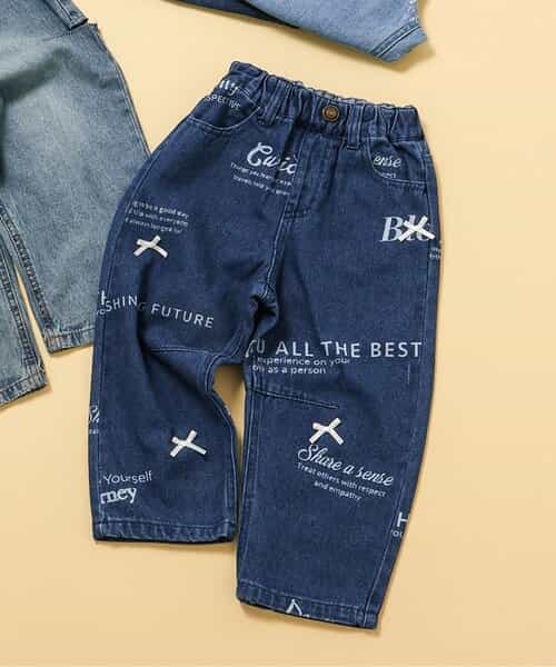 ★SALE★ロゴプリントカービィデニム 10分丈