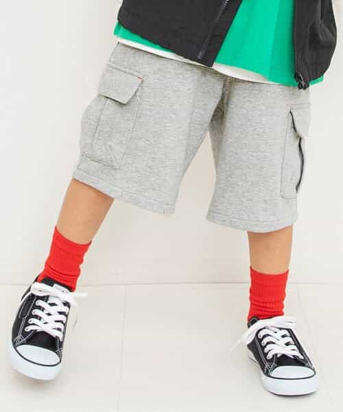 ワイドカットカーゴパンツ  6分丈