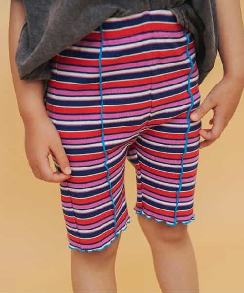 I'm Jelly メロウリブボーダーサイクルパンツ