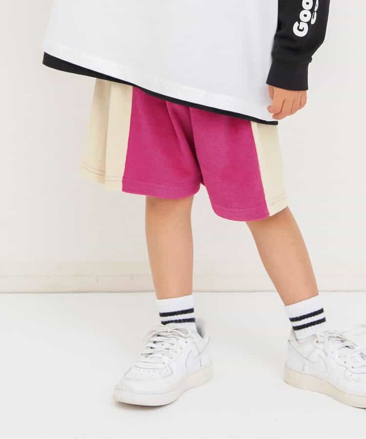 【リンク】サイドラインパイルハーフパンツ（セットアップ可）  5分丈