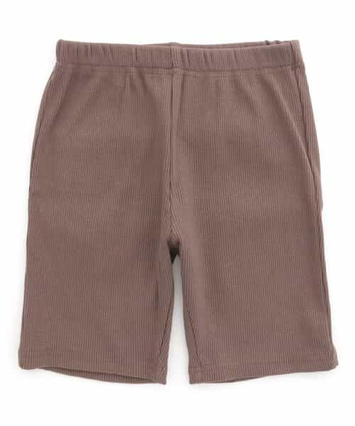 WEB限定 DAISUKI リブハーフパンツ 5分丈