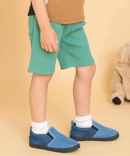 WEB限定 DAISUKI リブハーフパンツ 5分丈