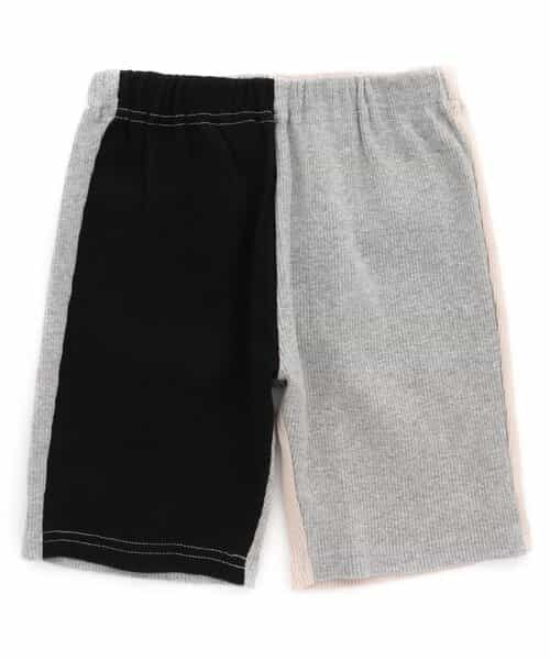 WEB限定 DAISUKI リブハーフパンツ 5分丈
