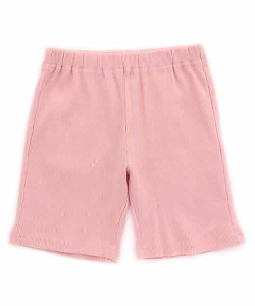 WEB限定 DAISUKI リブハーフパンツ 5分丈