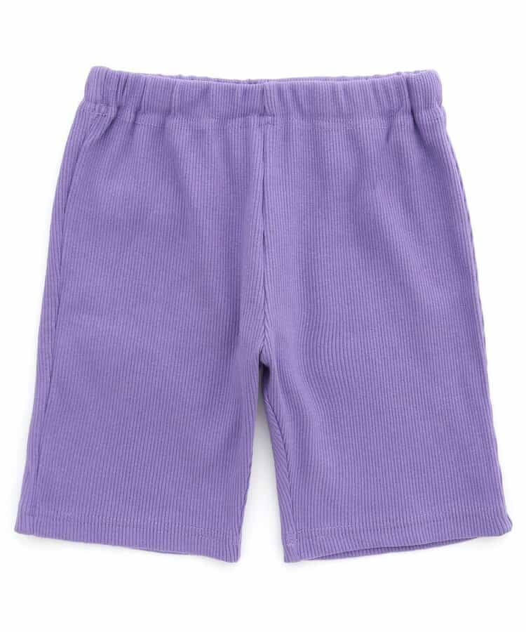 WEB限定 DAISUKI リブハーフパンツ 5分丈