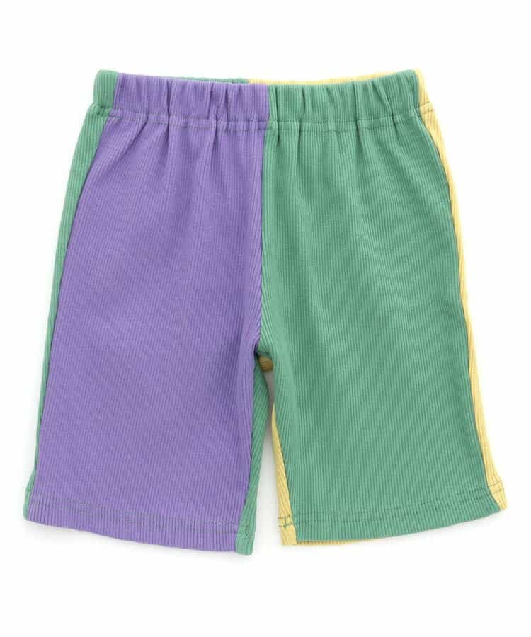 WEB限定 DAISUKI リブハーフパンツ 5分丈