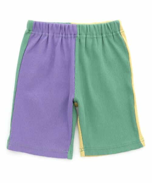 WEB限定 DAISUKI リブハーフパンツ 5分丈