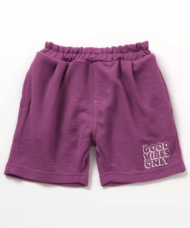 ★SALE★ワンタックワッフルカットパンツ  5分丈_吸水速乾