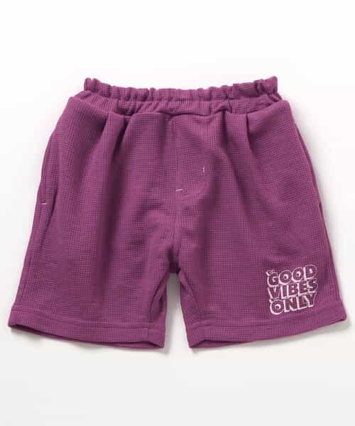 ★SALE★ワンタックワッフルカットパンツ  5分丈_吸水速乾