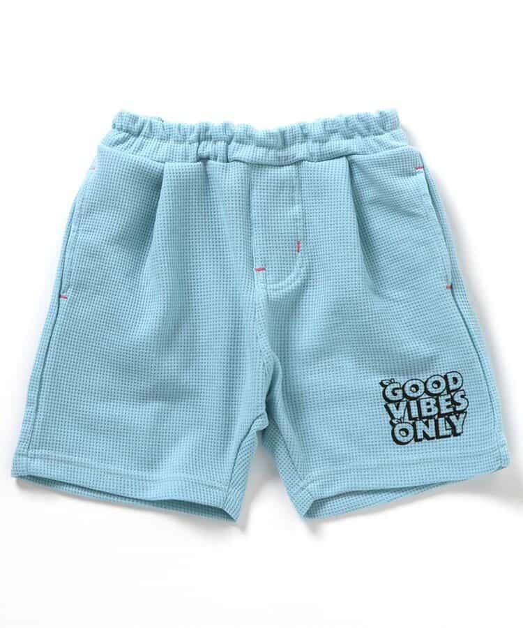 ★SALE★ワンタックワッフルカットパンツ  5分丈_吸水速乾