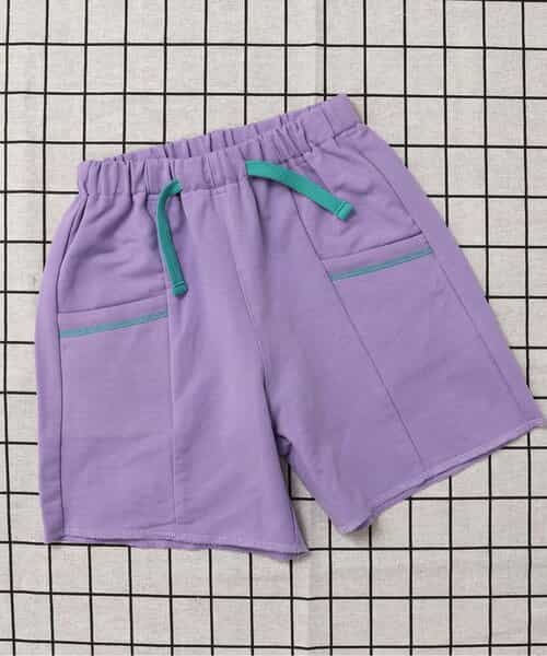 ★SALE★カラバリ切替ポケットカットソーパンツ  4分丈