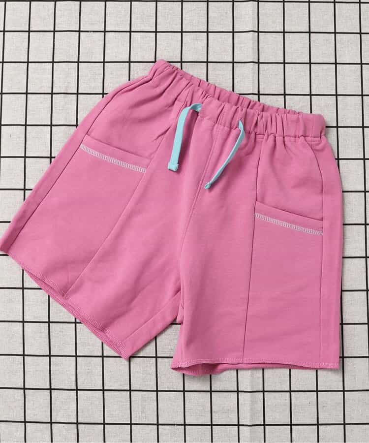 ★SALE★カラバリ切替ポケットカットソーパンツ  4分丈