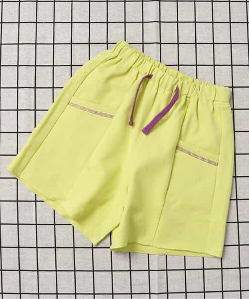 ★SALE★カラバリ切替ポケットカットソーパンツ  4分丈