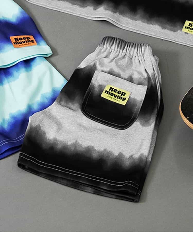 ★SALE★【B NEW JACK】タイダイ風プリントハーフパンツ