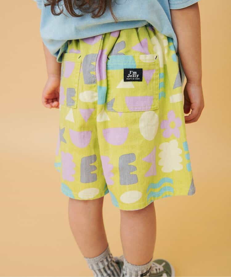 I'm Jelly 総柄加工ハーフパンツ