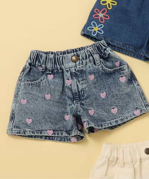 ozz on japan * 刺繍ジーンズショートパンツ ozz on japan * 刺繍ジーンズショートパンツ