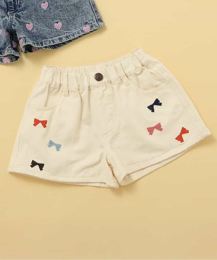 ★SALE★刺繍デニムショートパンツ