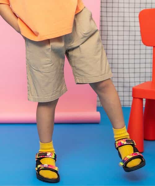 ワンタックハーフパンツ  5分丈