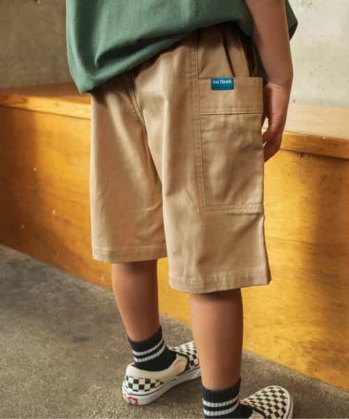 B NEWJACK ワイドフィットハーフパンツ  6分丈