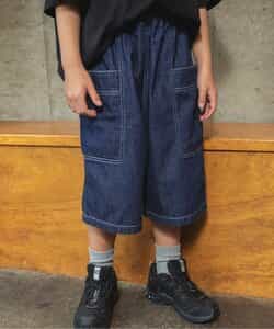 B NEWJACK ワイドフィットハーフパンツ  6分丈