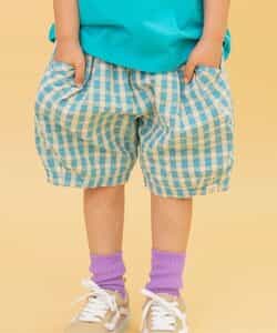 ★SALE★WEB限定 チェックバルーンハーフパンツ