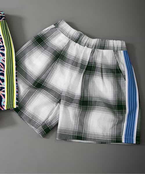 ☆SALE☆【B NEW JACK】サイドライン総柄パンツ 5分丈（J223825
