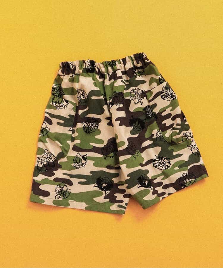 BREEZY CATS 総柄パンツ  4分丈