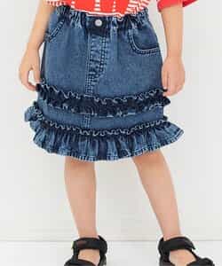 デニムフリルスカート