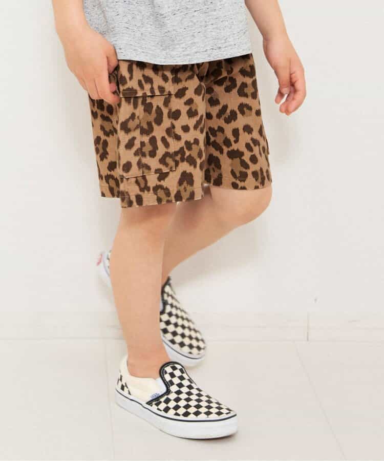 WEB限定  アニマル＆カモフラ カーゴハーフパンツ  5分丈