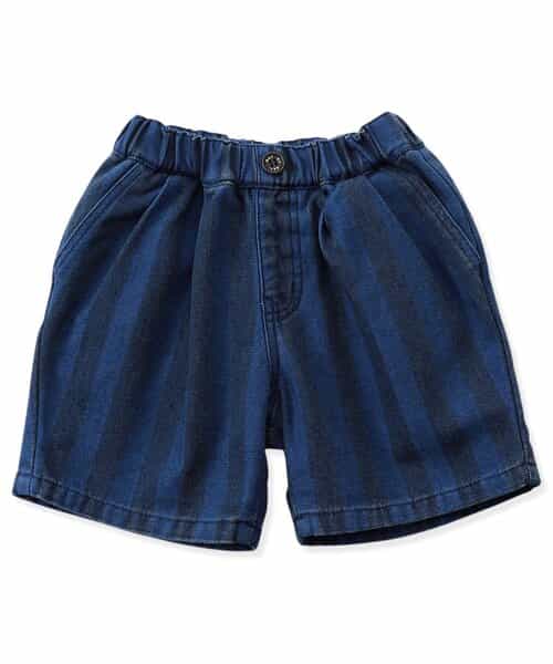☆SALE☆WEB限定 ストライプデニムハーフパンツ（J223865