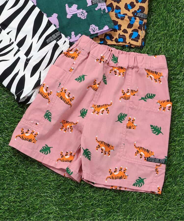 アニマル総柄サイドポケットパンツ