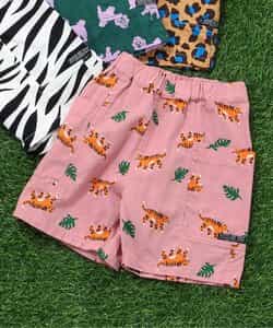 アニマル総柄サイドポケットパンツ