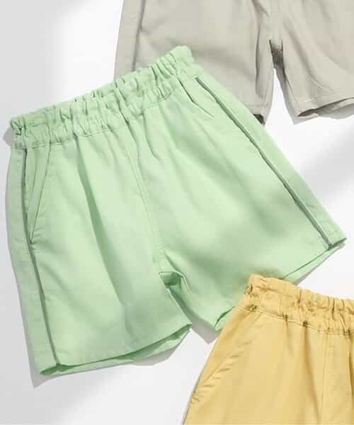 ★SALE★ミジンストライプカラーハーフパンツ  4分丈