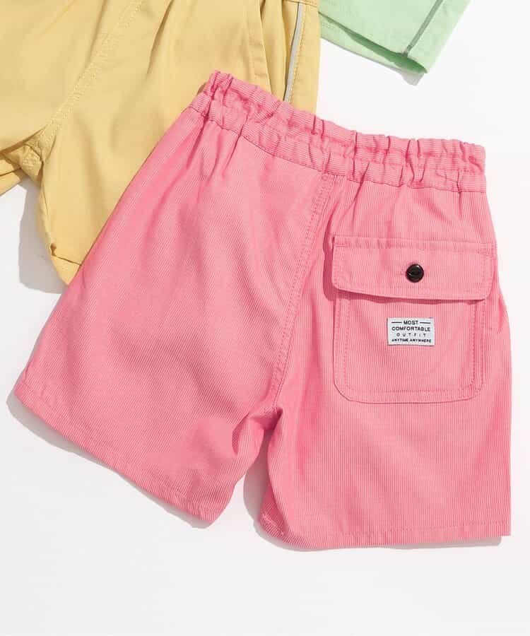 ★SALE★ミジンストライプカラーハーフパンツ  4分丈