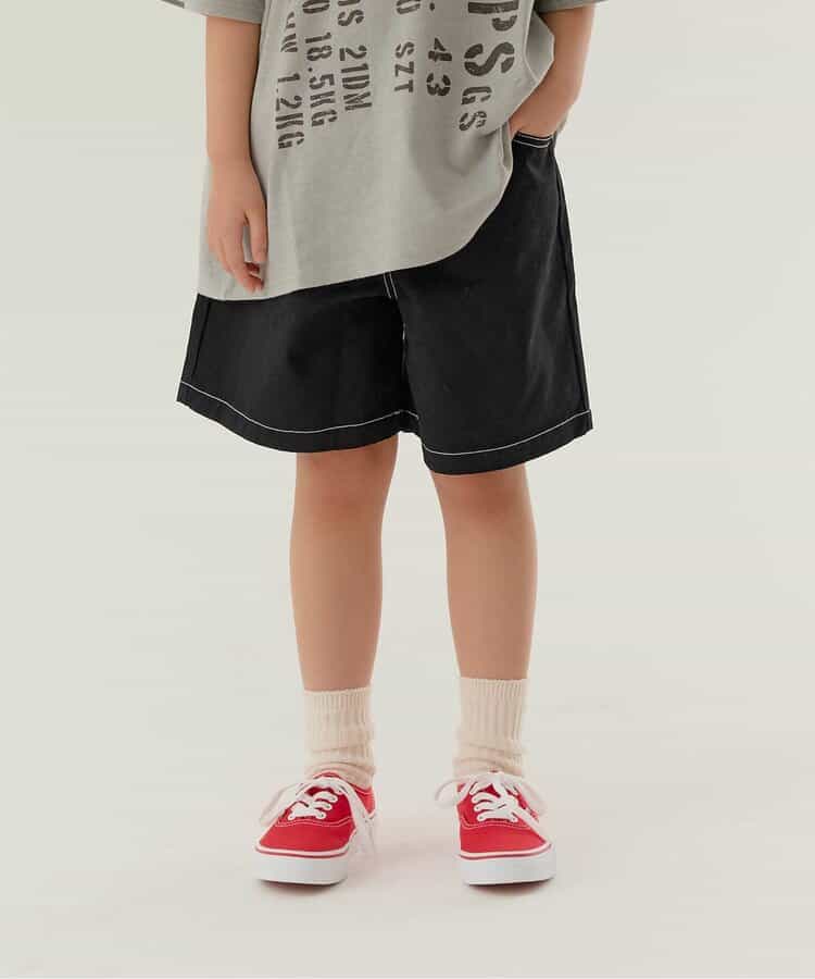 WEB限定  KUDOZ.B ステッチ配色ハーフパンツ