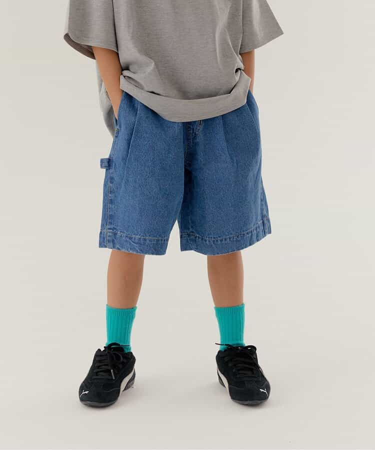 WEB限定  KUDOZ.B ボリュームタックデニムパンツ