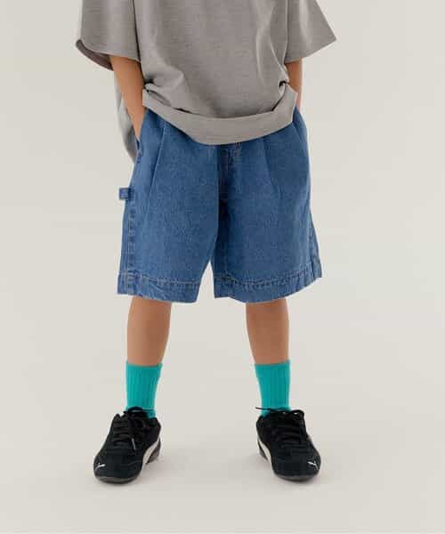 WEB限定  KUDOZ.B ボリュームタックデニムパンツ