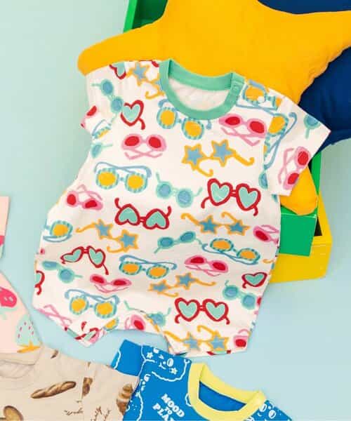 Bpop 総柄ロンパス