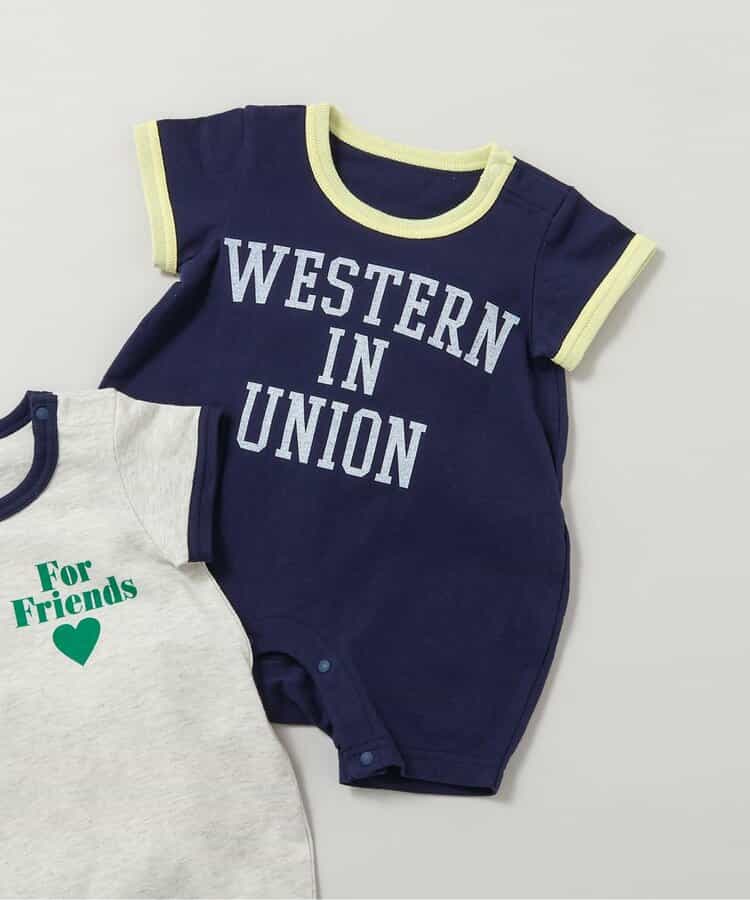 【リンク】リンガー配色2柄ロゴロンパス