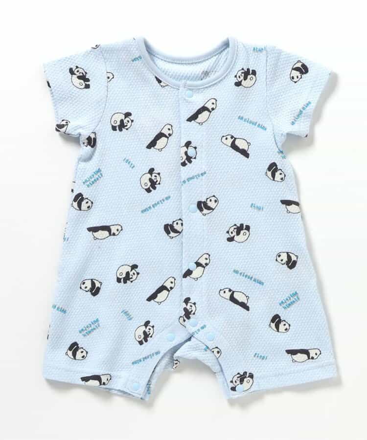 前開き総柄ぽこぽこロンパス