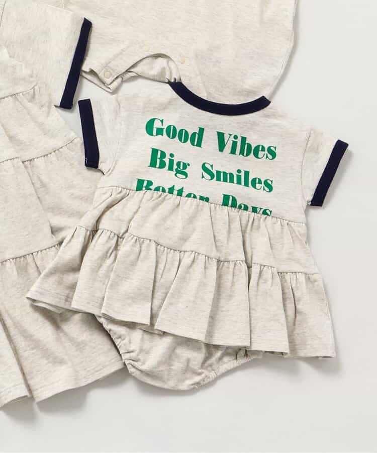 【リンク】リンガー配色2柄フリルボディオール