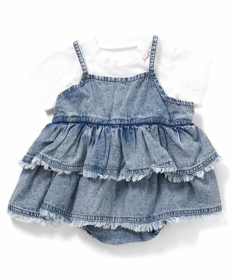 【リンク】デニム2プリントシャツボディーオール