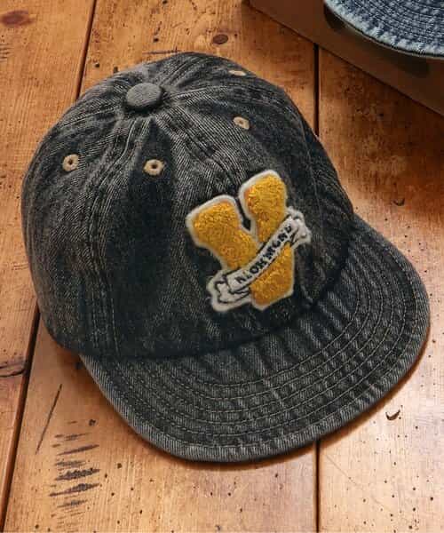 アメカジ風デニムキャップ_UVカット