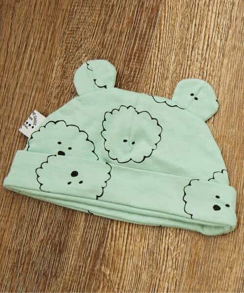 総柄耳付き帽子 マイファーストブリーズ